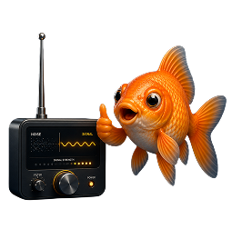 Goldfish tuned in